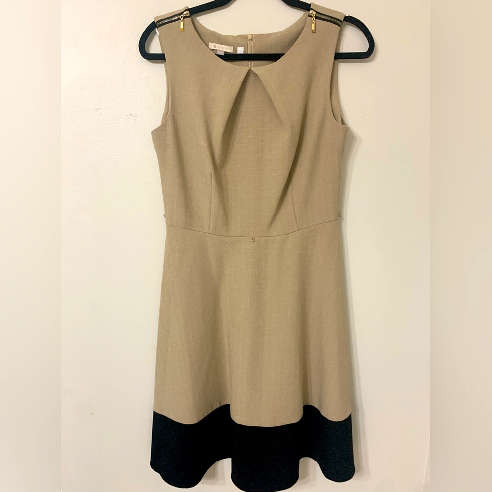 BRAND NEW Beige and Black Professional Work Dress!
